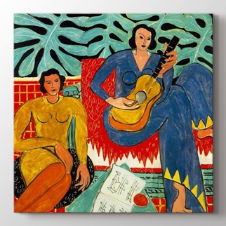 Gitar Çalan Kadın görseli.